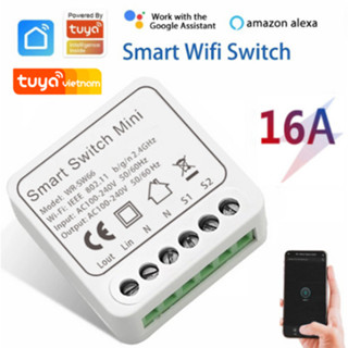  Công tắc thông minh Mini TUYA WIFI điều khiển từ xa qua điện thoại 