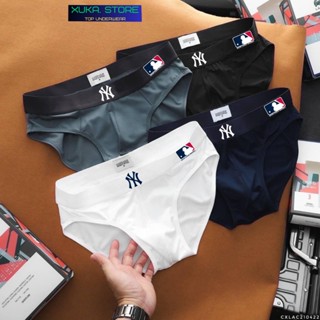 [35-95 Kg] Combo quần lót nam tam giác thun lạnh, Quần sịp chéo các mẫu họa tiết co dãn mềm mịn mát
