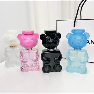 Chai đựng nước hoa, chai chiết nước hoa 30ml thủy tinh cao cấp kiểu Gấu nhiều màu dạng xịt phun sương đều-HC GLASSES