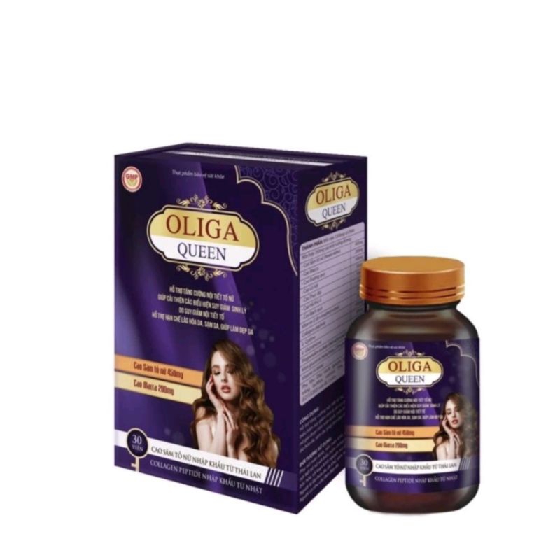 Oliga queen_ Hỗ trợ tăng cường nội tiết tố nữ,giảm khô hạn,giảm nám,sạm da