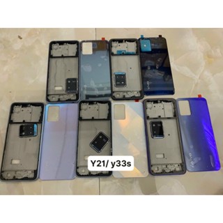 Vỏ/Bộ vỏ vivo Y21s/y33s zin(sẵn kèm phím+kính cam)
