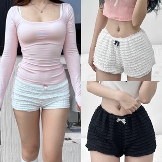 QUẦN REN THUN TẦNG 2 LỚP CO GIÃN MẶC NHÀ ĐI BIỂN nữ m715