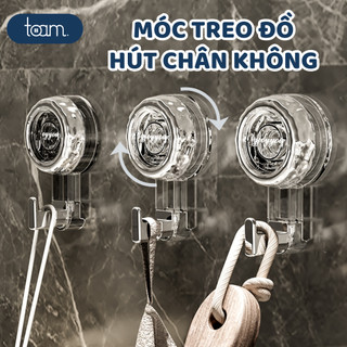 Móc treo đồ hút chân không TOAM, móc cốc hút chịu lực có thể sử dụng trên mọi bề mặt, không cần khoan vít