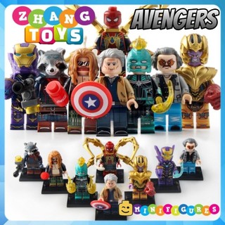 Đồ chơi Xếp hình Thanos gồm Stan Lee - Captain America Marvel Spider Man Pepper Thor - Rocket Racoon Minifigures WM6061