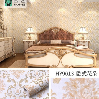 Giấy Dán Tường Sẵn Keo Hoa Hồng Vàng 6002 kt:10m x 45cm