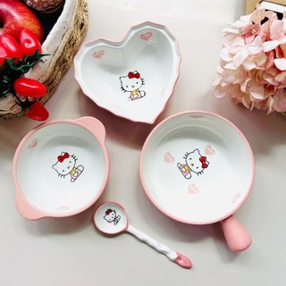 Set bát đĩa sứ kitty tách lẻ món