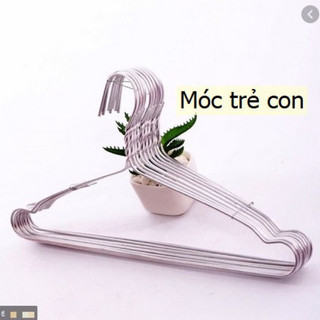 Sét 10 Chiếc Móc Nhôm Phơi Quần Áo Cho Bé