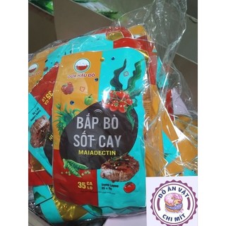 Bán sỉ snack bắp bò sốt cay Dưa hấu đỏ bịch 30 gói thơm ngon đồ ăn vặt giá rẻ