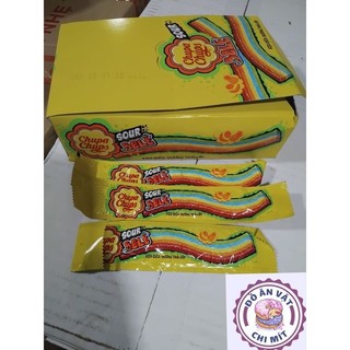  Bán sỉ hộp kẹo dẻo cầu vồng Chupa Chups dài 1m 12 gói 50g và ngắn 48 gói 7 g mềm dẻo thơm 