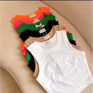 combo3 áo croptop 3 lỗ thun nữ vãi tăm coton cao cấp