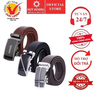 Dây nịt nam Huy Hoàng Vip màu vàng bò HP4134, đen HP4135, nâu HP4136 (giao đầu khóa giao ngẫu nhiên)