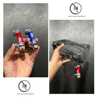 Ống xả cặn Samco cao cấp gắn lọc gió AB, Vario, Vision, Sh - Có lỗ xã cặn bẩn