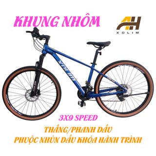 Xe đạp thể thao Xdlim No3 Khung nhôm, không mối hàn, Phuộc + Phanh dầu