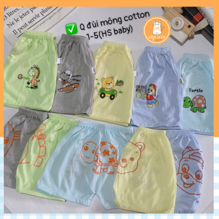 Quần đùi Mimibaby chất liệu thun Hàn cho bé trai bé gái, quần short cho bé mặc hè, MIMI31