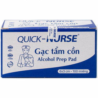 Gạc tẩm cồn quick nurse 6x3cm
