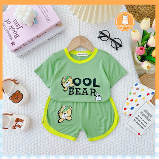 Đồ bộ cộc tay Mimibaby chất thun mềm mịn an toàn cho làn da bé, vải cao cấp bé trai bé gái, MIMI32