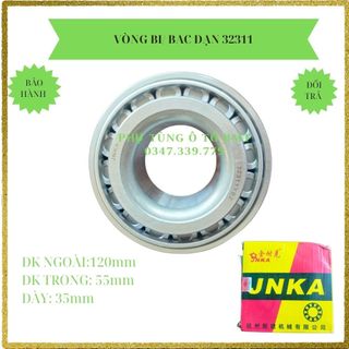 Vòng bi (bạc đạn) trước Cheng Long, mã SP 32311 (7611E), kích thước F55*F120*35, tải TB, bi đũa trụ