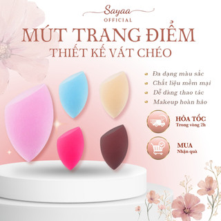 Mút trang điểm Sayaa mềm mại có hộp đựng cho nữ