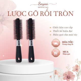 Lược Sayaa Tròn Gỡ Rối Làm Phồng Tóc Chuyên Nghiệp