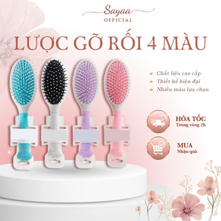 Lược Sayaa gỡ rối chải tóc ngăn rụng tóc và massage da đầu hiệu quả