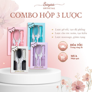 Combo 3 lược chải tóc kèm hộp hàng Quảng Châu