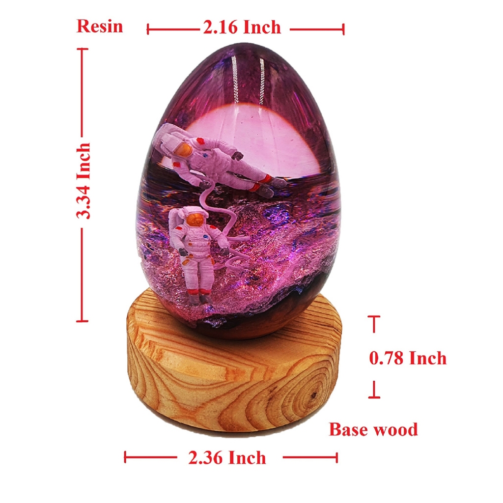 Trứng pha lê 3D Quà tặng Nghệ thuật_EggArt_Astronaut_03_LOHUK