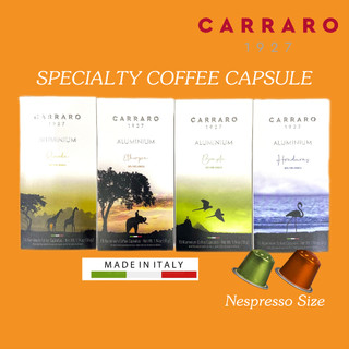 Cà phê viên nén carraro capsule single origin - 4 mùi vị xem mô tả - chuẩn nespresso - hàng ý