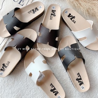Dép đế trấu chữ H, Sandal chứ H nữ đế trấu cao cấp