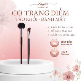 Cọ kẻ mắt/ kẻ lông mày đầu tém xéo siêu mỏng độ chính xác cao tiện lợi