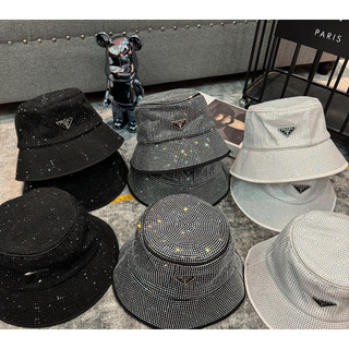 Mũ bucket đá prada, chất vải đính đá, có 3màu