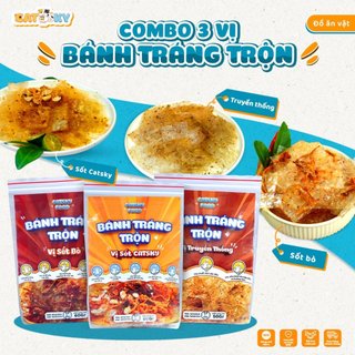 Bánh tráng trộn sốt siêu ngon catsky food đồ ăn vặt snack