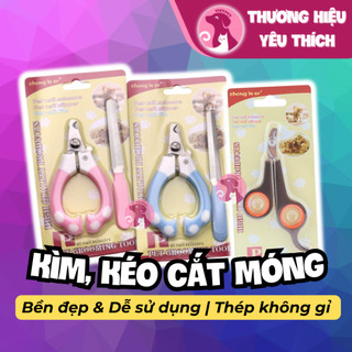 Bộ kìm cắt móng cho chó mèo Chong Leler - Cắt nhanh gọn & an toàn cho thú cưng (Gồm kìm & cây dũa)