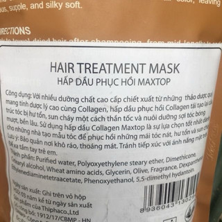Combo 7 túi hấp phục hồi Collagen Maxtop