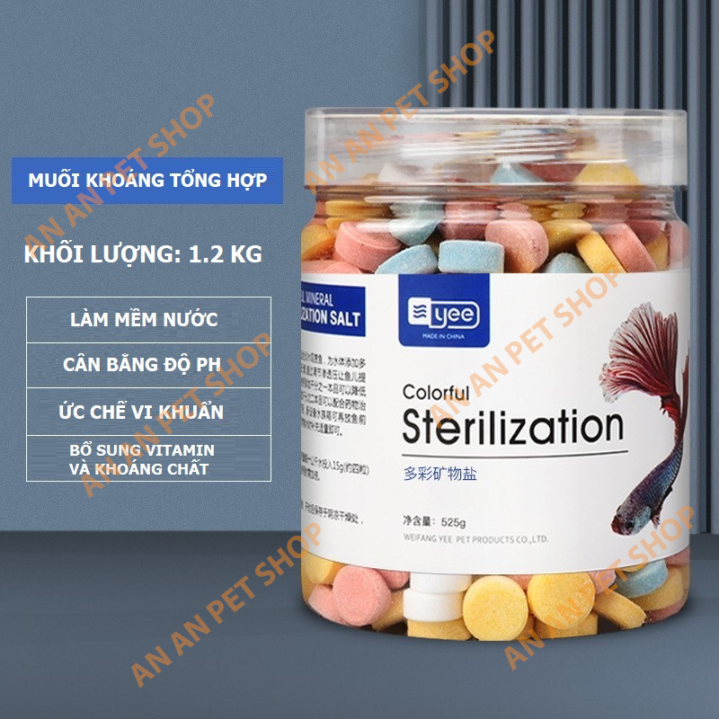 Viên nén bổ sung Muối Khoáng YEE - Làm trong nước, Cân bằng PH, Trị bệnh da, Bổ sung Vitamin
