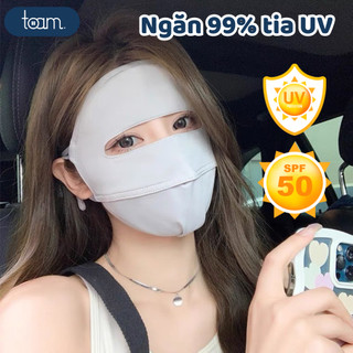 Khẩu trang toàn mặt TOAM siêu mát chống 99% tia UV, khẩu trang ninjia hai lớp chống nắng UPF 50+