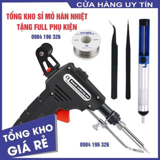 Combo mỏ hàn tự động đẩy thiếc + 1 hút thiếc, 1 quận thiếc và 2 nhíp gắp