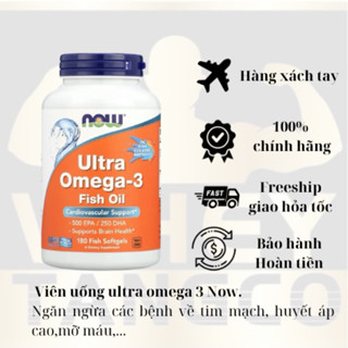 VIÊN UỐNG NOW ULTRA OMEGA 3 NOW 180 VIÊN CỦA MỸ