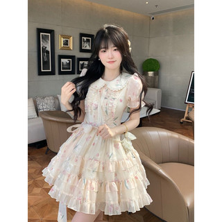 [ORDER] Váy Tiểu Thư Hoa TuLip Tầng Voan Phong Cách Ngọt Ngào Nữ Cho Mùa Hè