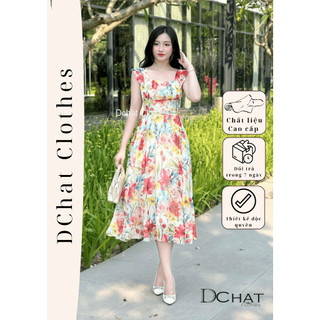 Váy hoa xòe du lịch vh095