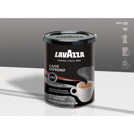 cà phê bột Lavazza Espresso lon 250gram