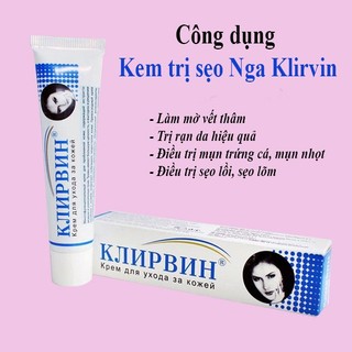 Kem xóa sẹo Klirvin Nga 25g