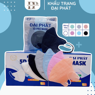 Thùng 500 chiếc khẩu trang đại phát 5d túi dán tiện lợi, khẩu trang giá sỉ chống bụi chống uv