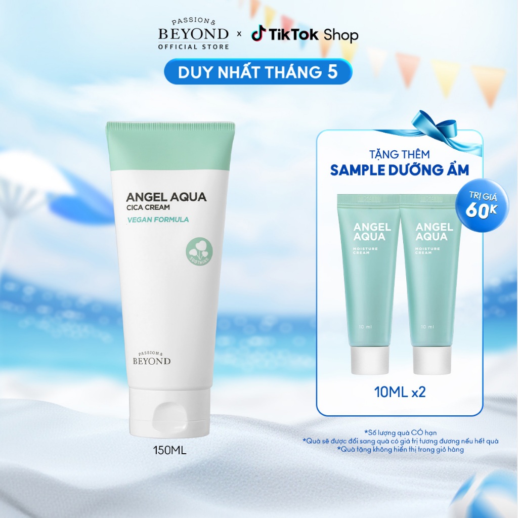 Kem dưỡng Phục hồi &amp; Tiêu Nhiệt Beyond Angel Aqua Cica Cream