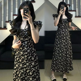 [ORDER]Váy Hoa Nhí Cánh Tiên Xinh Xắn Tạo Phong Cách Nữ Cá Tính Dịu Dàng