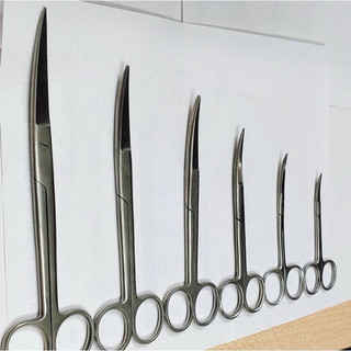 Kéo y tế thẳng/cong 2 đầu nhọn 10,12,14,16,18,20cm