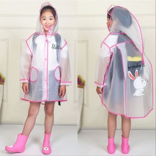 Áo mưa cho bé dễ thương dạng rộng mang cặp xách