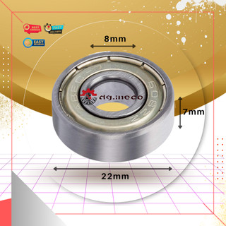 ✅vòng bi 608 ► bi cửa kéo ► trục φ8 ► kích thước : 8x22x7