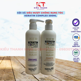 [Kendali] Combo Gội Xả SIÊU MƯỢT Giảm Rụng Tóc KERATIN COMPLEX KENDALI  - HÀNG CHÍNH HÃNG 100%