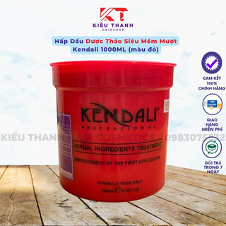 [Kendali] Hấp Dầu Dược Thảo Siêu Mềm Mượt Kendali 1000ML (màu đỏ) - Hàng Chính Hãng 100%