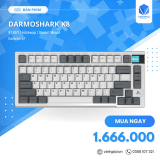 Bàn phím cơ Darmoshark K8 Trio-mode